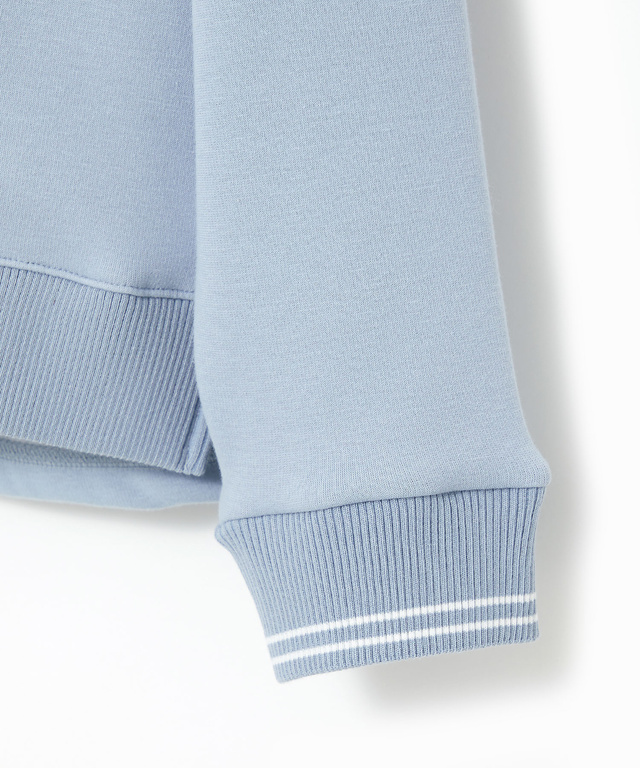 クルーネック リブ カットソー