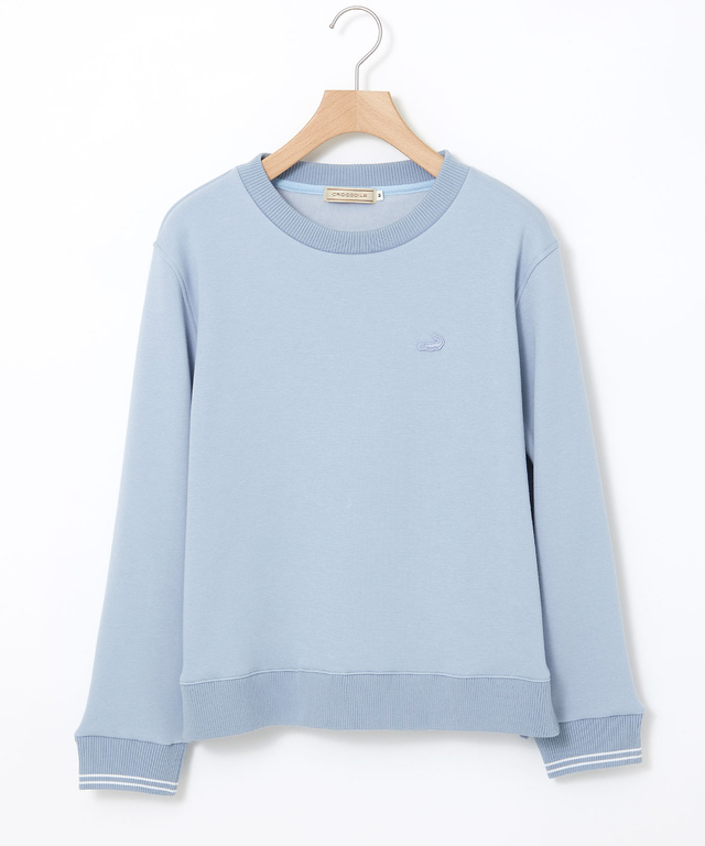 クルーネック リブ カットソー