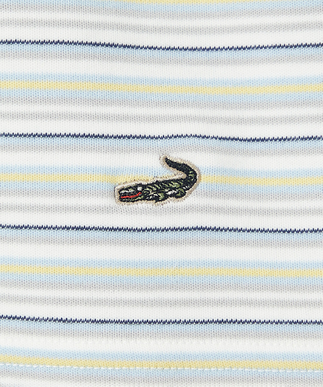 マルチボーダー ハイネック カットソー