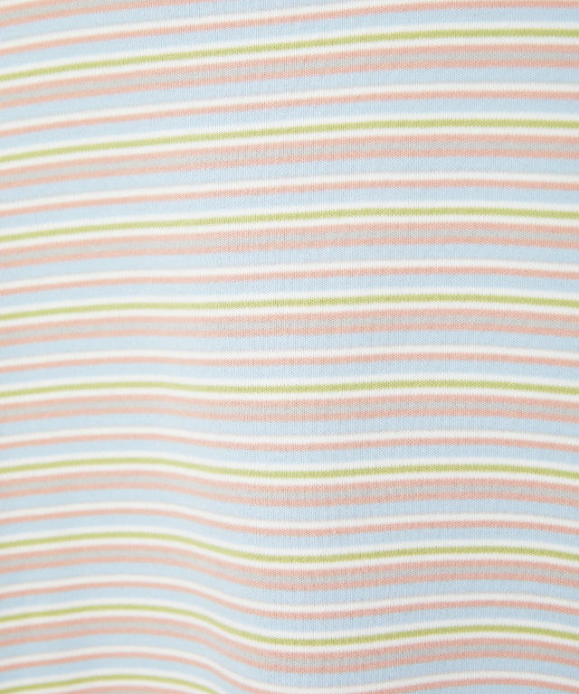 マルチボーダー ハイネック カットソー