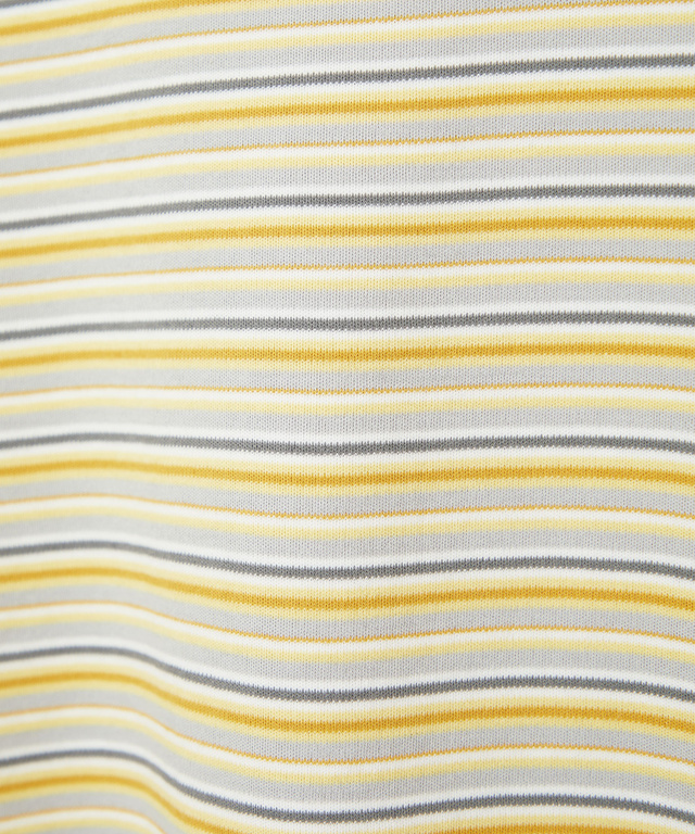 マルチボーダー ハイネック カットソー