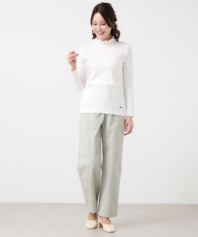 メロー ハイネック カットソー