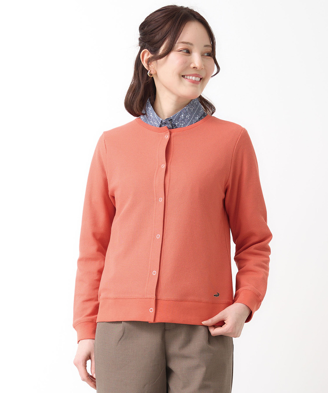 鹿の子 メランジ カーディガン