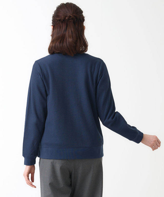 鹿の子 メランジ カーディガン