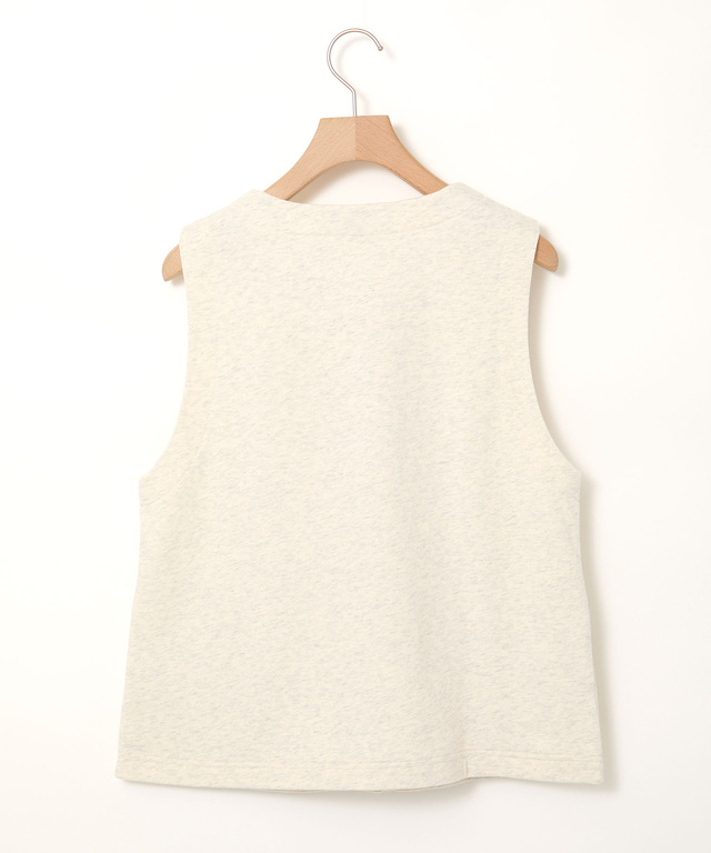 ミニ裏毛 ボタン ベスト