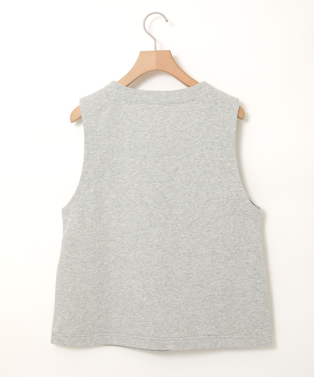 ミニ裏毛 ボタン ベスト