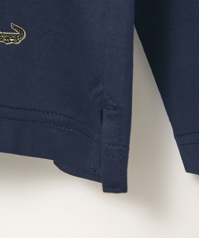 天竺 モックネック Tシャツ