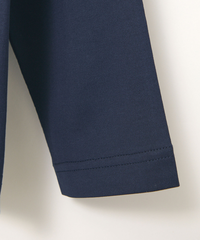 天竺 モックネック Tシャツ