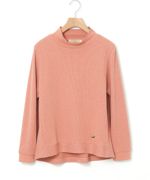 メランジリブ プルオーバー カットソー