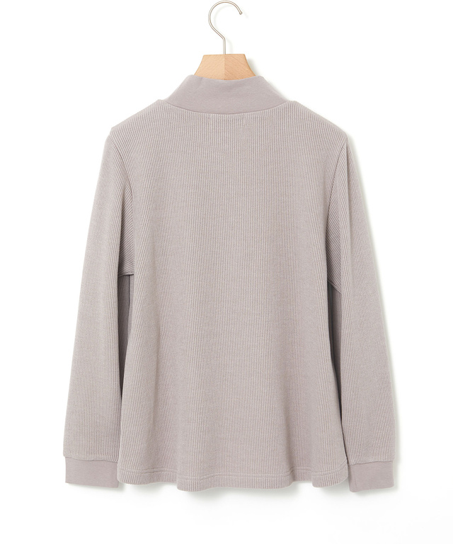 メランジリブ プルオーバー カットソー