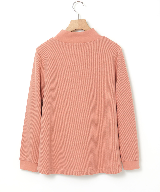 メランジリブ プルオーバー カットソー