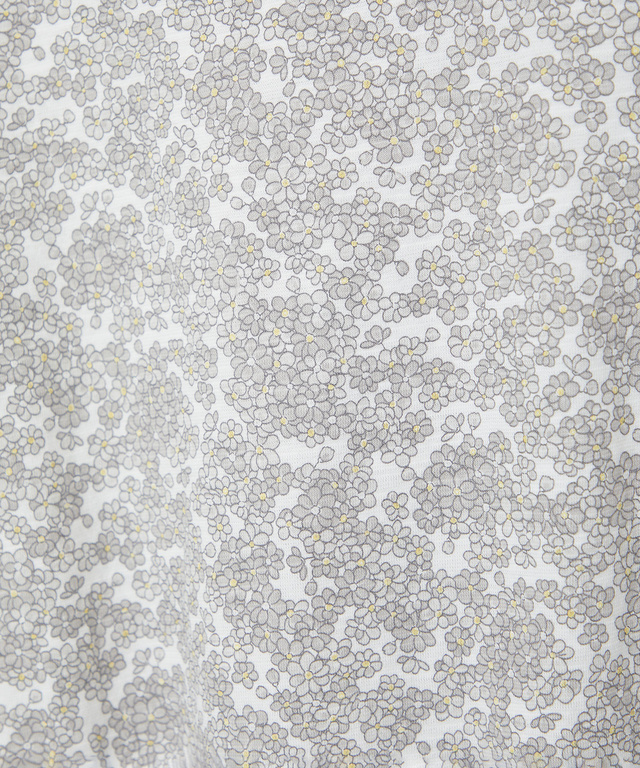 花柄プリント ハイネック プルオーバー