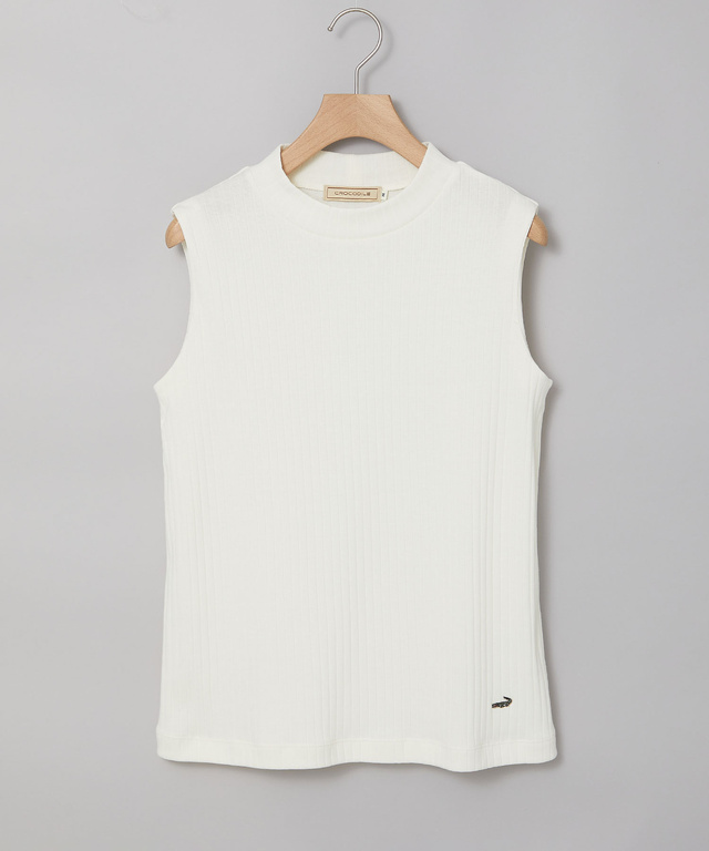 リブ ハイネック タンクトップ