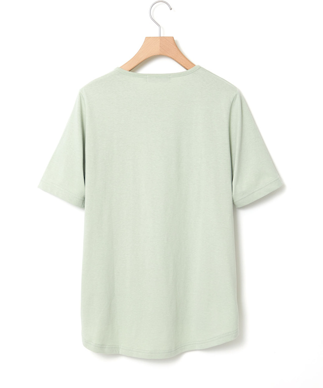 ブローチプリント 半袖 Tシャツ