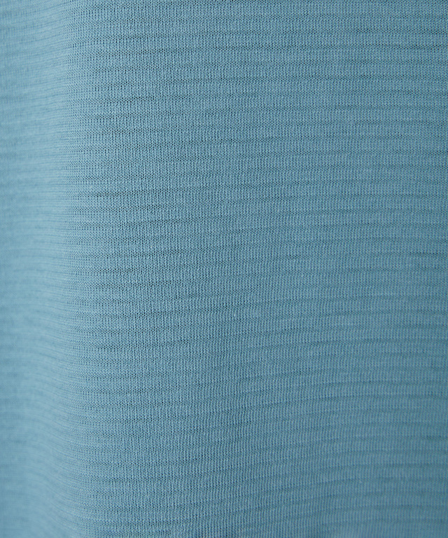 リップルボーダー 七分袖 Tシャツ