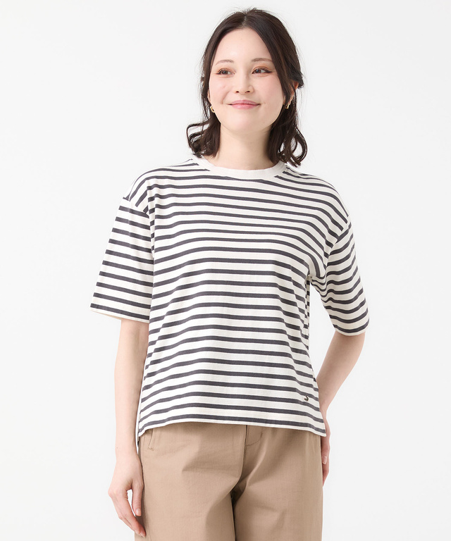 天竺 ボーダー Tシャツ