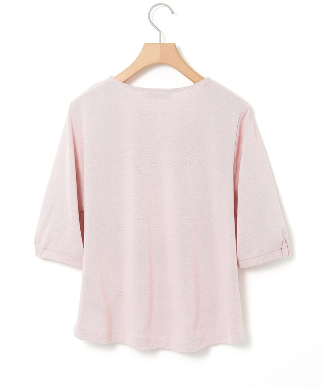 ピンボーダー パフスリーブ カットソー