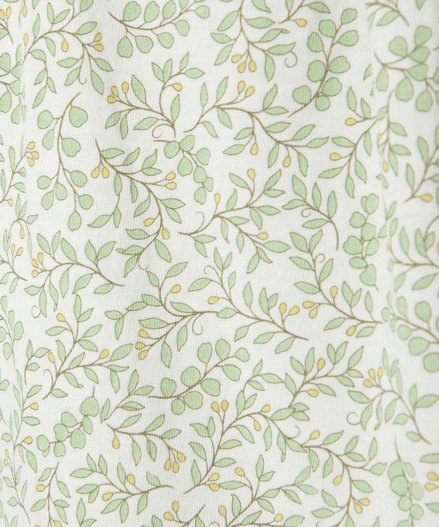 総柄プリント フリル襟 カットソー