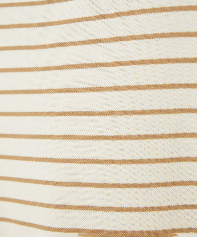 スノーコットン 鹿の子ボーダー Tシャツ【接触冷感】