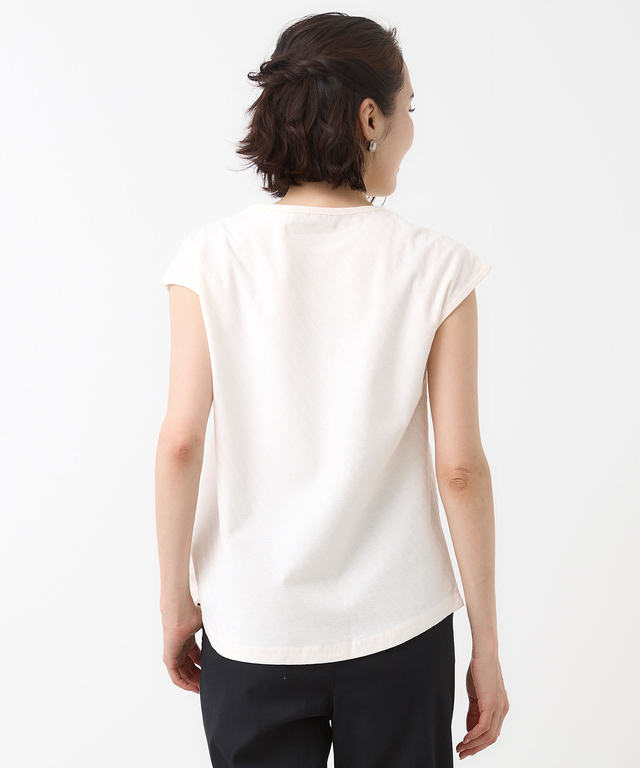 スノーコットン フレンチフリーブ カットソー【接触冷感】