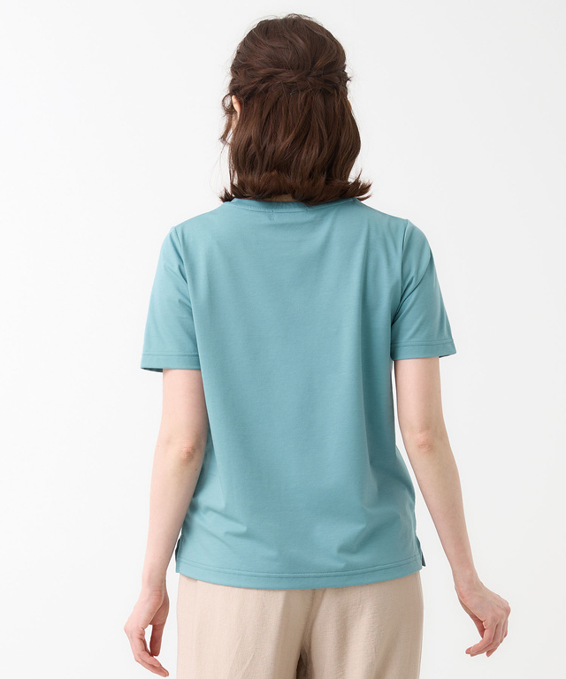プレーティング天竺 アンカー柄 Tシャツ【UVカット】