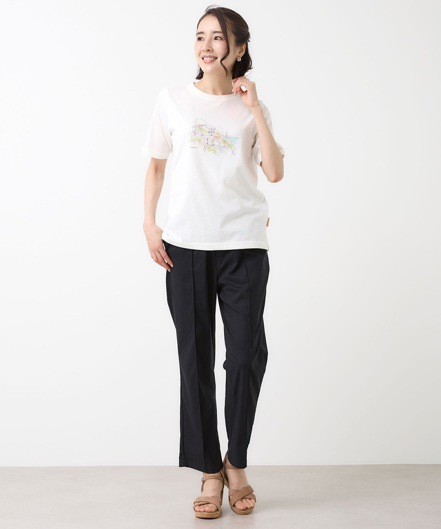 水彩調 プリント  Tシャツ【吸汗速乾】