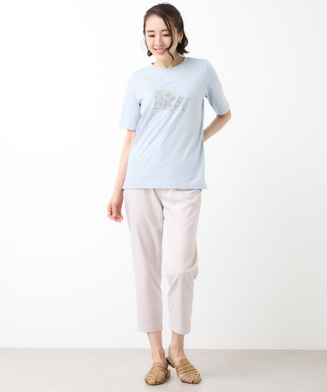 水彩調 プリント  Tシャツ【吸汗速乾】