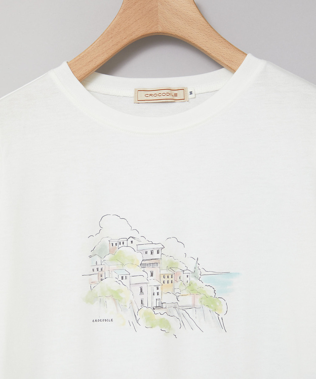 水彩調 プリント  Tシャツ【吸汗速乾】