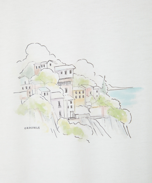 水彩調 プリント  Tシャツ【吸汗速乾】