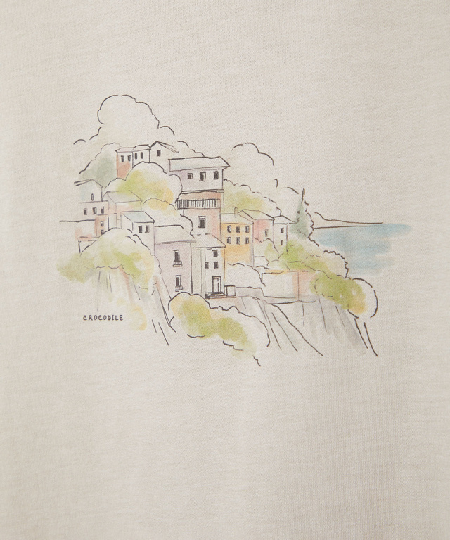 水彩調 プリント  Tシャツ【吸汗速乾】