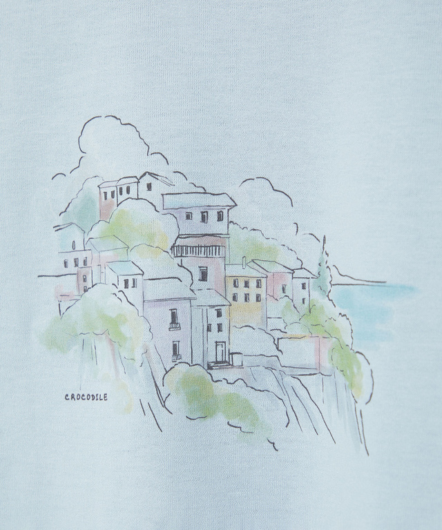 水彩調 プリント  Tシャツ【吸汗速乾】