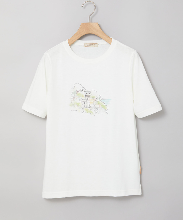 水彩調 プリント  Tシャツ【吸汗速乾】