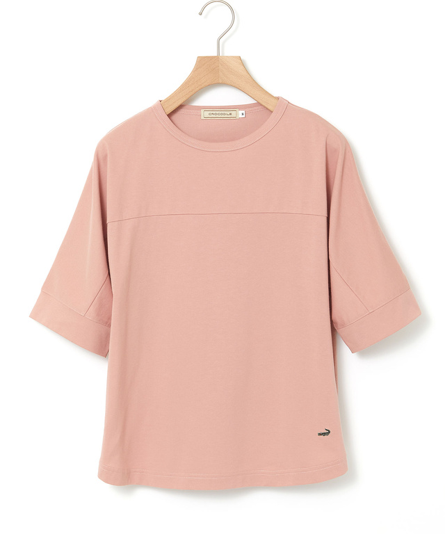 プレーティング天竺 切り替えデザイン Tシャツ