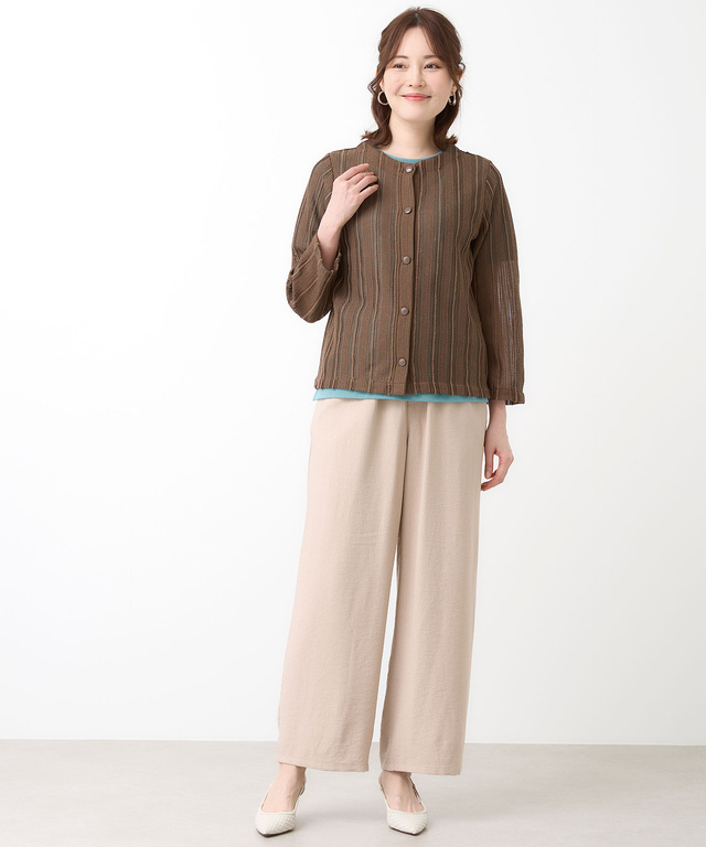 レース カット カーディガン