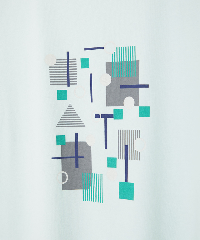 プレーティング天竺 モチーフプリント Tシャツ【UVカット】