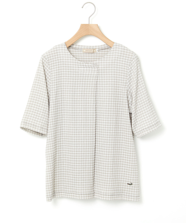 シャーリング タック入り カットソー