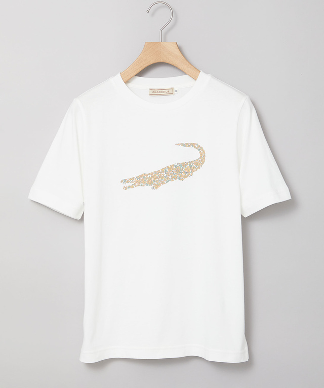 モチーフプリント 天竺 Tシャツ【UVカット】【オンラインショップ・一部店舗限定】