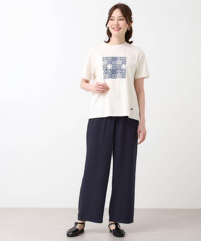 天竺 プリント Tシャツ【オンラインショップ・一部店舗限定】