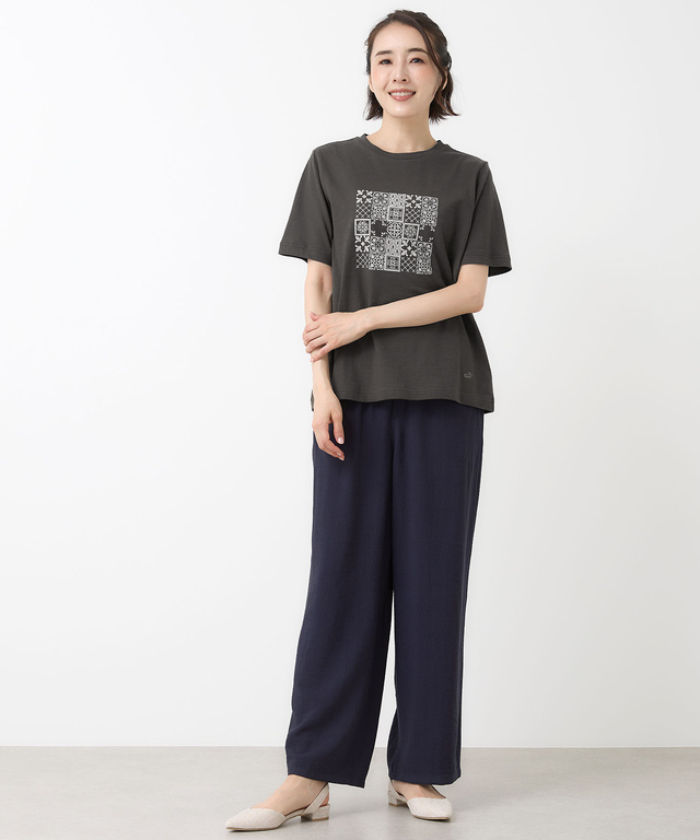 天竺 プリント Tシャツ【オンラインショップ・一部店舗限定】