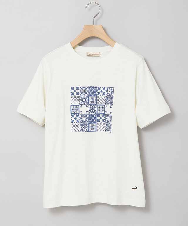 天竺 プリント Tシャツ【オンラインショップ・一部店舗限定】