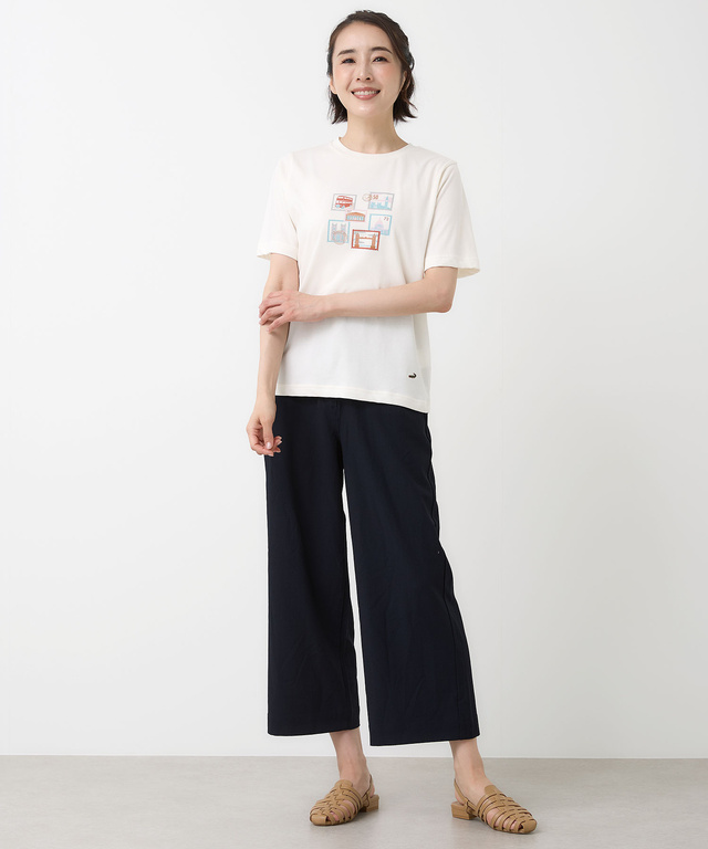 プレーティング天竺 プリント Tシャツ【オンラインショップ・一部店舗限定】