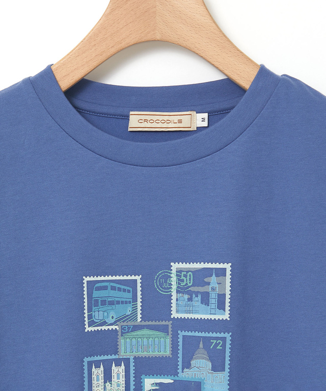 プレーティング天竺 プリント Tシャツ【オンラインショップ・一部店舗限定】