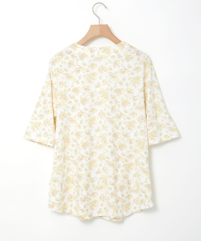 花柄 チュニック Tシャツ【UVカット】【オンラインショップ・一部店舗限定】