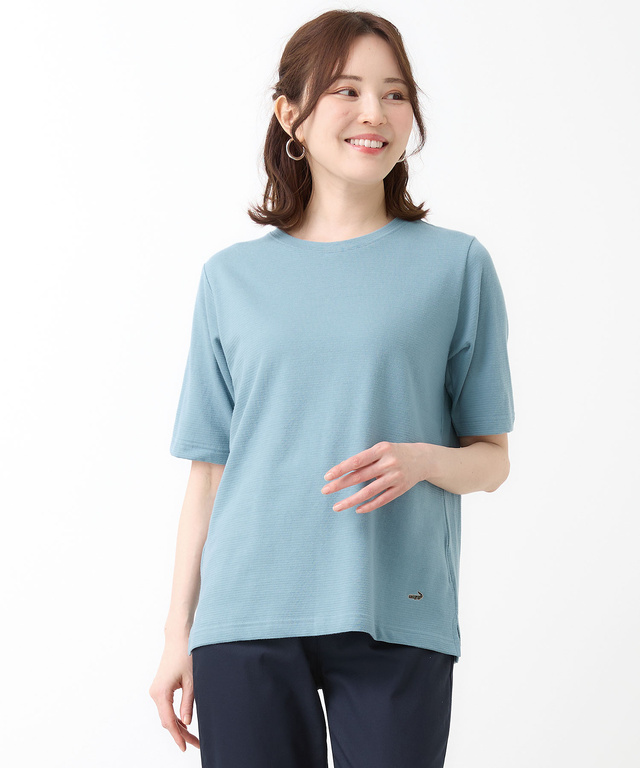 リップルボーダー 半袖 Tシャツ【オンラインショップ・一部店舗限定】