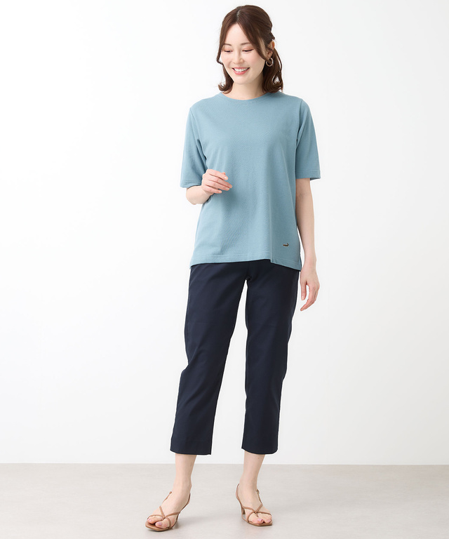 リップルボーダー 半袖 Tシャツ【オンラインショップ・一部店舗限定】