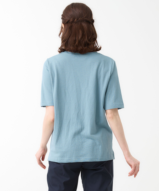 リップルボーダー 半袖 Tシャツ【オンラインショップ・一部店舗限定】