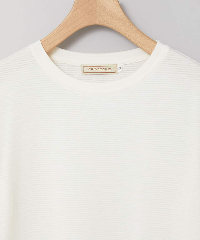 リップルボーダー 半袖 Tシャツ【オンラインショップ・一部店舗限定】