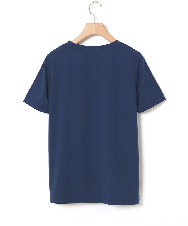 プレーティング天竺 スタンププリント Tシャツ