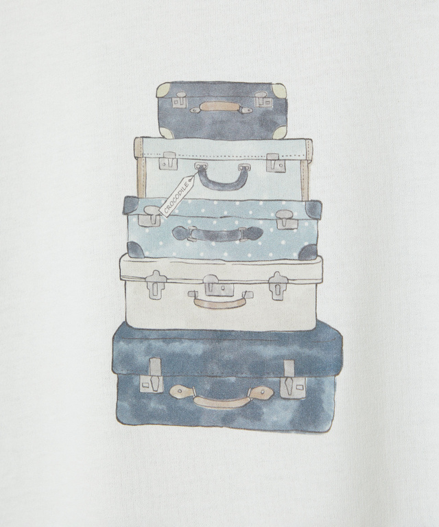 プリント 七分袖 Tシャツ