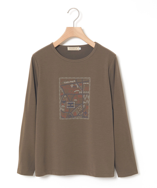 長袖 プリント Tシャツ【オンラインショップ・一部店舗限定】